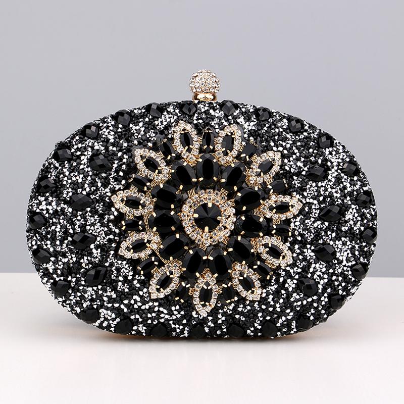 Diamond Women Luxury Clutch Evening Bag Wedding Crystal Ladies Cell Phone Pocket Purse Female Wallet for Party Quality Gift