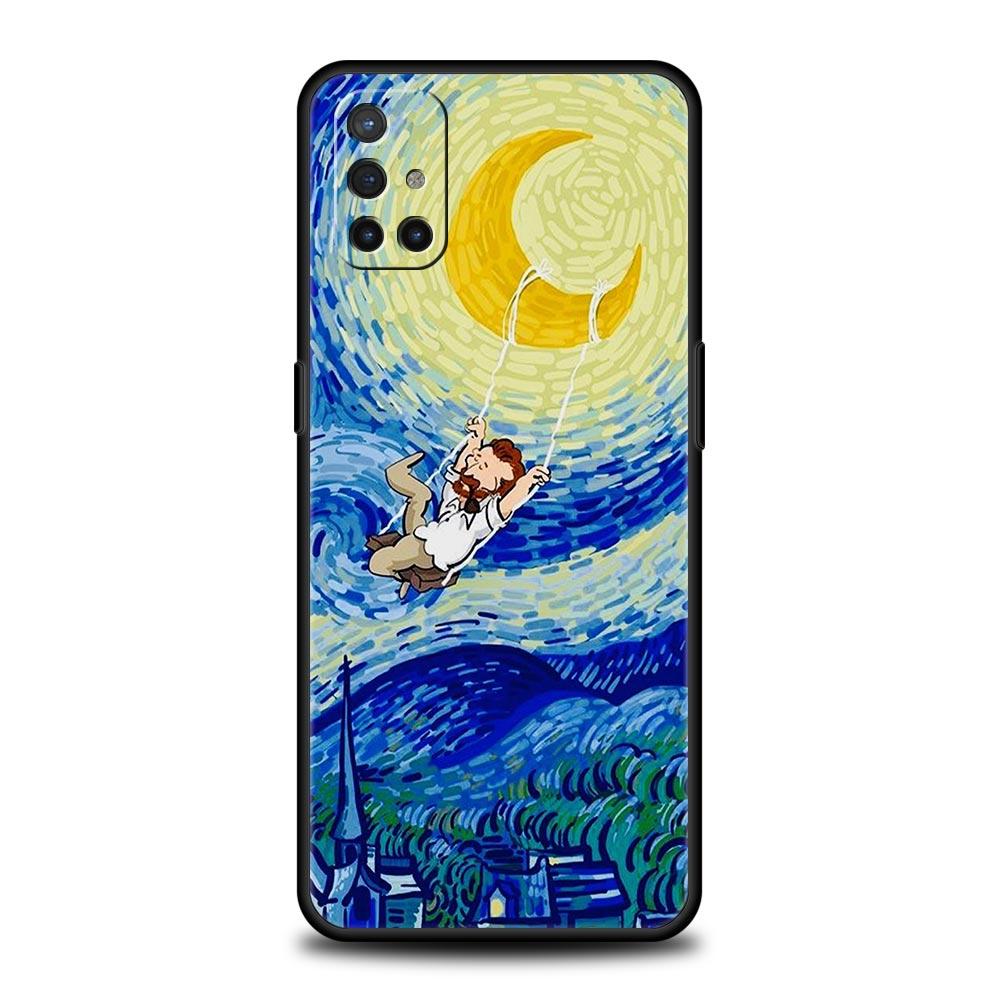 Art Aesthetic Van Gogh Starry Phone Case For OnePlus Nord CE 2 9 8 7 7T 10 Pro 9RT 9R 8T Nord N100 N200 N10 5G Silicone Cover