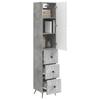 2 Piece Cabinet Set Concrete Grey 34.5 x 34.5 x 90 cm Engineered Wood