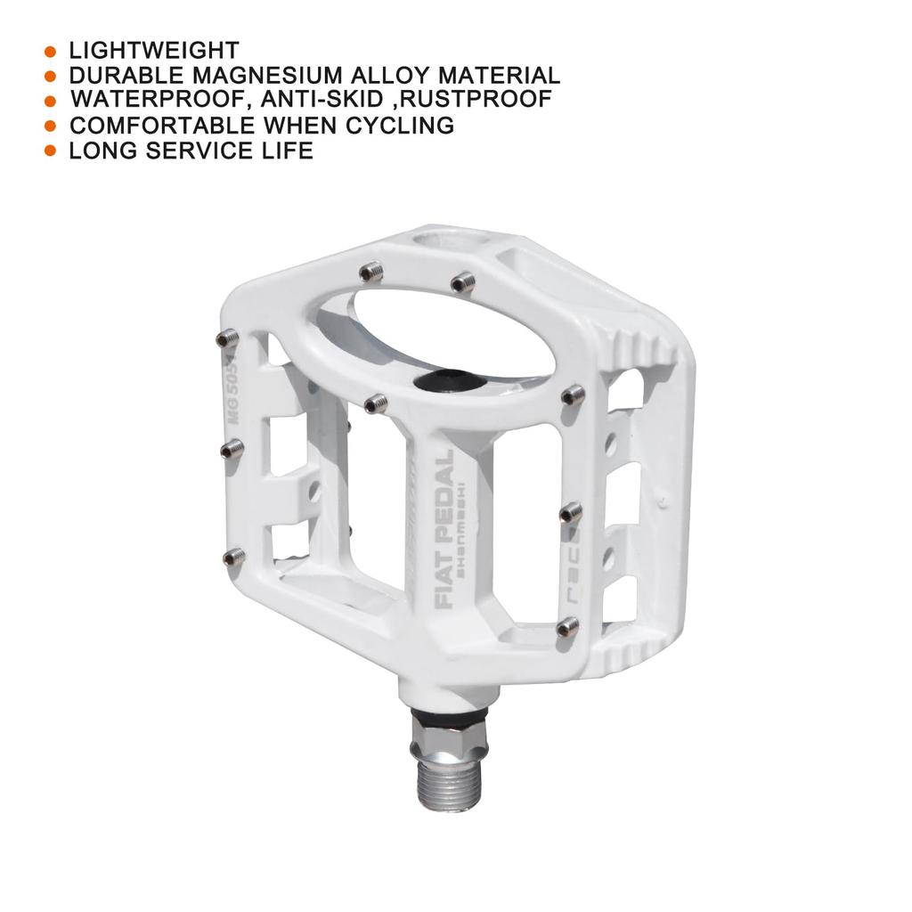 UPANBIKE Bicycle Spindle High Large Flat Magnesium Alloy for Mountain Bikes and Road Bikes Pedals, 9/16" Bearing, Strength, Non-Slip, Platform,