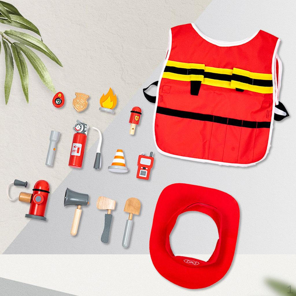 Children Play House Toy Recognition Different Professions Simulate Life Scenarios Learn Roleplay Firefighter Set