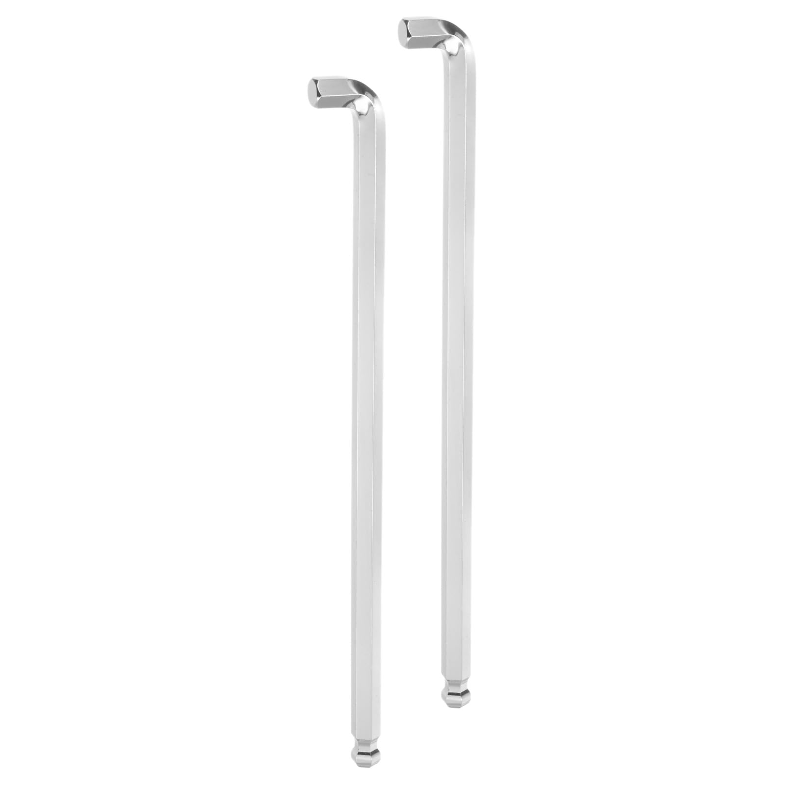 

uxcell 10mm Hex Key S2 Repair Tool for Screw Furniture Bicycle Silver 2-Pack Wrench, Ball-Type, Steel, L-Shaped, Short, Removal, Tightening, Assembly,
