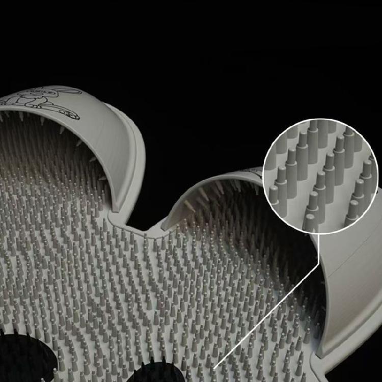 Badezimmermatte Badezimmer-Sicherheitsmatte Silikon Peeling Duschmatte Mit Süßem Hasendesign Für Fußgesundheit 30cm