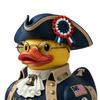 American Independence 250th Anniversary Duck Figurine Patriotic Resin Veteran Duck Statue for 4th of July Independence Day Celebration