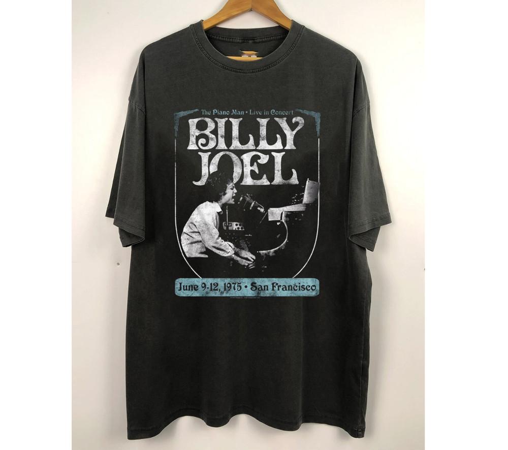 Billy Joel Piano Man Live In Concert Music Tour Unisex Full Size S5XL Shirt Unisex T-Shirt