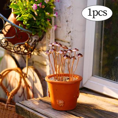 Mushroom Garden Statue Stake Ground Decoration Decorative Craft Sculpture