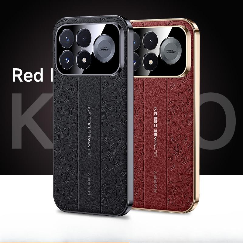 Για XIAOMI Redmi K100Pro K100 ProMax Δερμάτινη Θήκη με Χάραγμα Ανθεκτική στους Κραδασμούς Για POCO F9 Ultra Pro Επιμεταλλωμένο Κάλυμμα με Υφή Ευοίωνου Νεφέλου