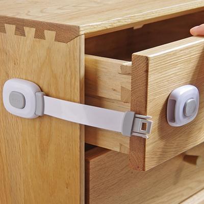 2Pcs Verschleiß-beständig Praktische Gute Mehrzweck Baby Sicherheit Schrank Schlösser Möbel Riegel Möbel Strap Riegel