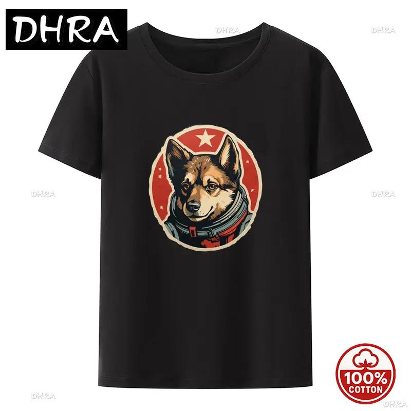 Cccp Soviet Laika The Russian Space Super Rocket Dog Tee Unisex Summer Sale Loose Soft Cotton T Shirt Funny Streetwear Camisetas