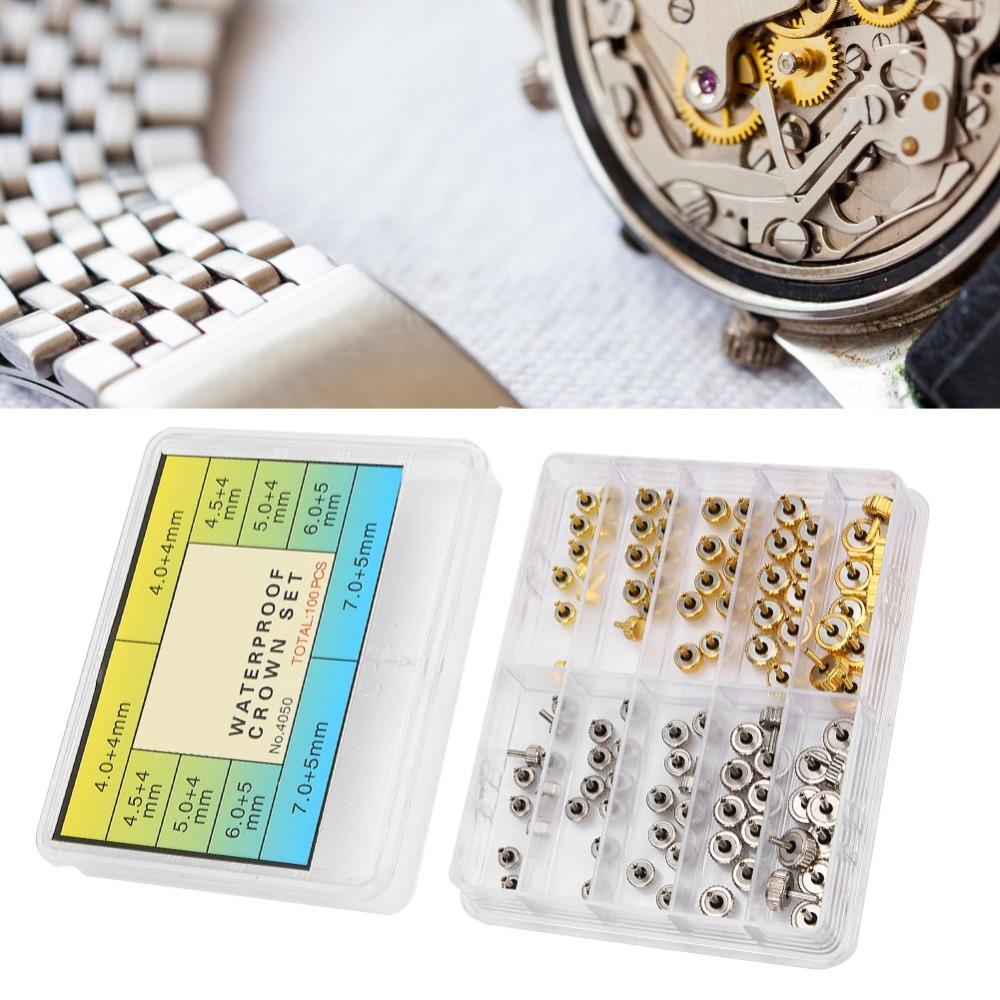 Steel Watch Crown Set Various Specifications Watch Parts Kit for Watch Makers