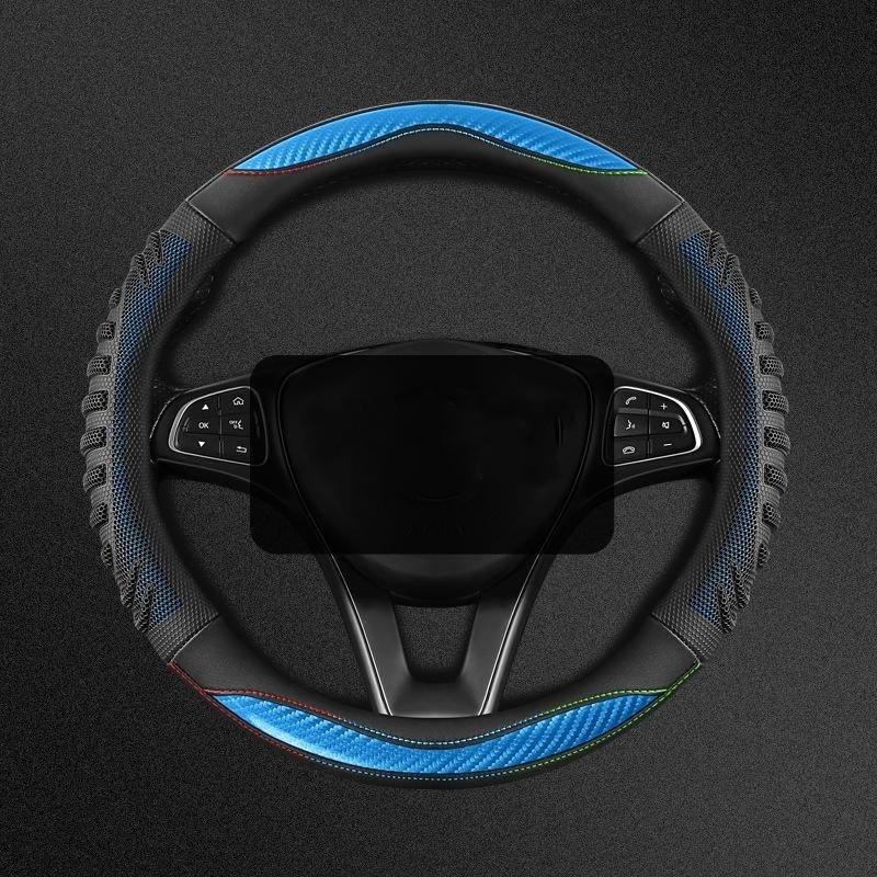 3D Honeycomb Car Steering Wheel Cover Durable Silicone Cover With Anti-Slip Linning Universal Fits Steering Wheels Dia 38Cm