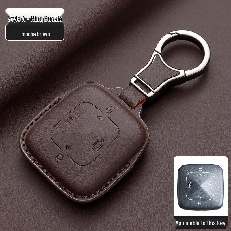

Zeekr ZEEKR009 Key Case: Handmade Genuine Leather Unisex Protective Cover