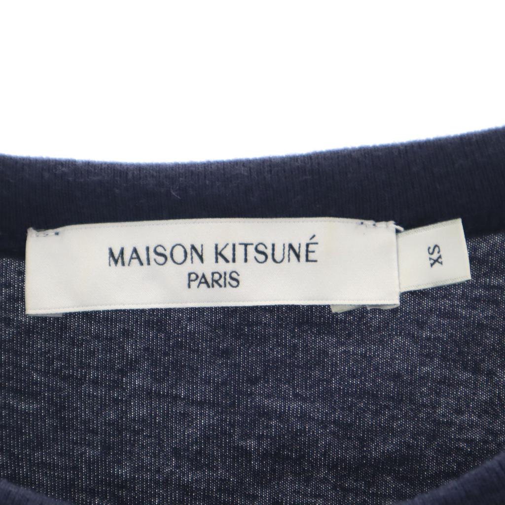 Maison Kitsune Made In Portugal Short Sleeve T-shirt XS Navy Poke T Men's Used