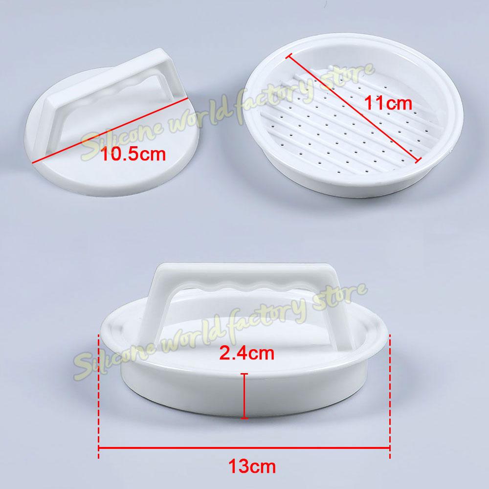 Silicone World DIY Burger Multi-function Meat Press Patty Makers Plastic Hamburger Meatloaf Mold Kitchen Tools Pressing Tool