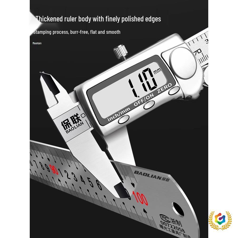 Baolian High-Precision Stainless Steel Ruler - 15cm/30cm/50cm