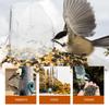 Leak Proof Bird Cage Feeder Cup Clear Plastic Parakeet Feeder Compact Hanging Food Bowl  Bird Cage