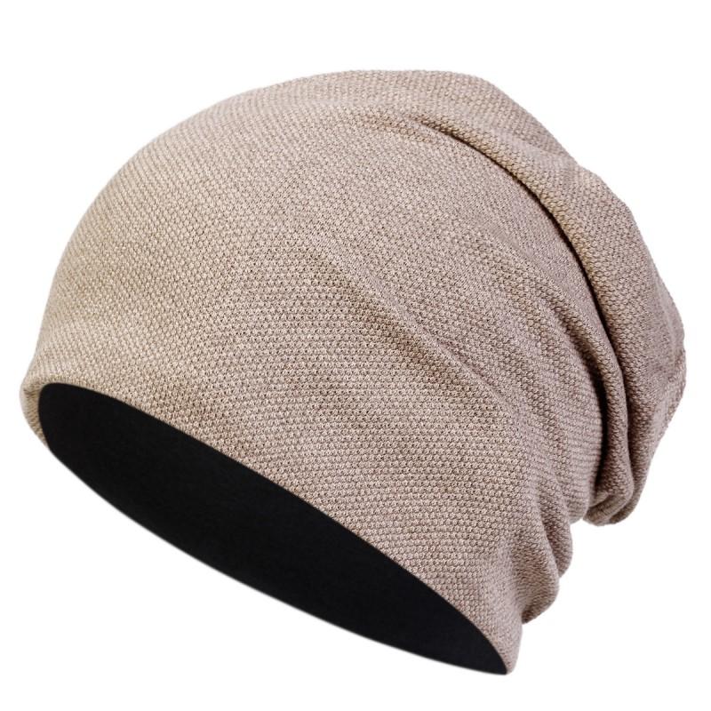 Unisex Cotton Beanie Hat Winter Indoor Use Soft Breathable Windproof Sleep Cap