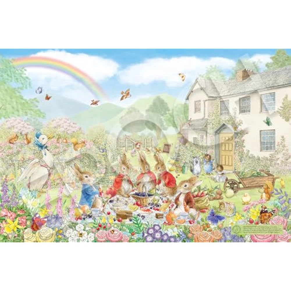 Epoch 1000 Piece Jigsaw Puzzle Peter Rabbit Peter Rabbit™ Garden Picnic (50 x 75 cm) 12-612s with...