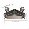 Suction Cup Corner Shelf Waterproof EasyMount Shower Organizer Rustproof Wall Mounted Washroom