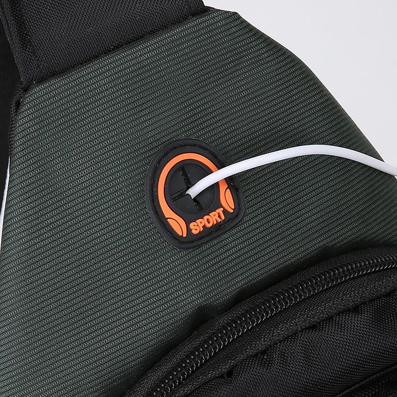 Unisex Oxford Crossbody Bag - Compact Chest Pack for Men (Lightweight & Waterproof - Perfect for Running Errands & Outings)