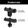 Aluminum Alloy Quick Mount for 13 Black, Magnetic Camera Adapter Double Claw/Ballhead Port Easily Release