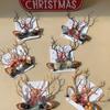 Creative Elk Antler Hair Clip Cloth Christmas Hair Clip Kawali Xmas Reindeer Clip  Party