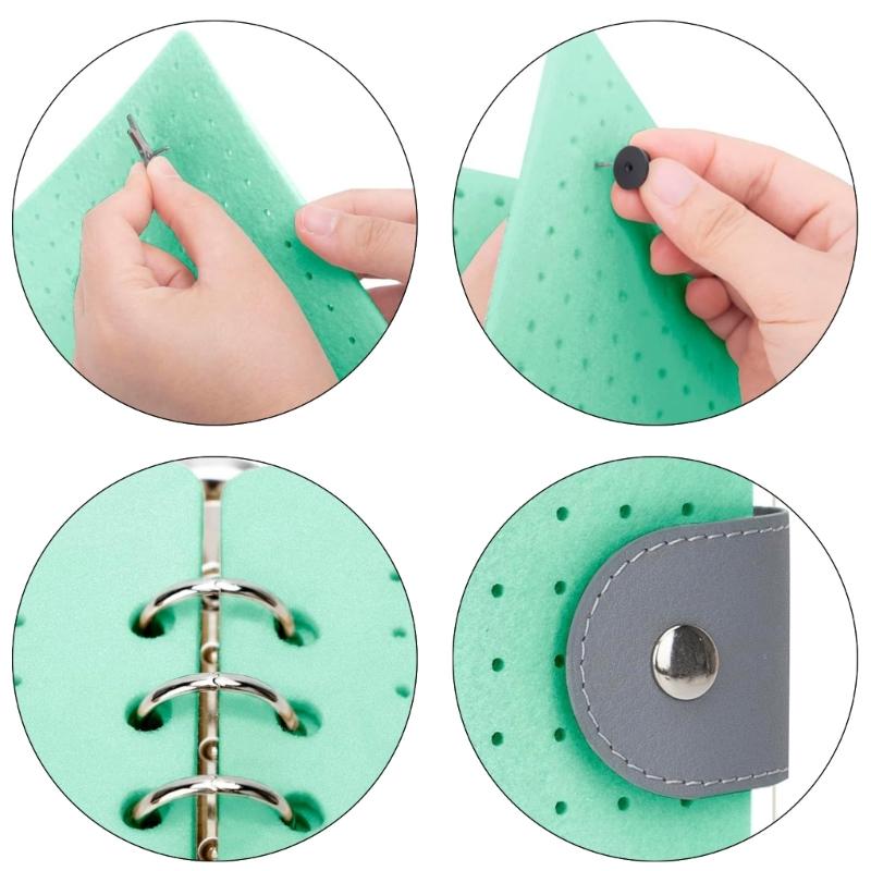 Pratici Robusti Libri Espositori per Spille in Feltro con 6 Pagine Album Portatile per Conservare Spille Smaltate e Orecchini