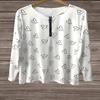 Plus Size Women's Elegant Valentine's Day Long Sleeve Zip Tee with Heart Graphic Ideal for Casual Wear in Spring and Fall
