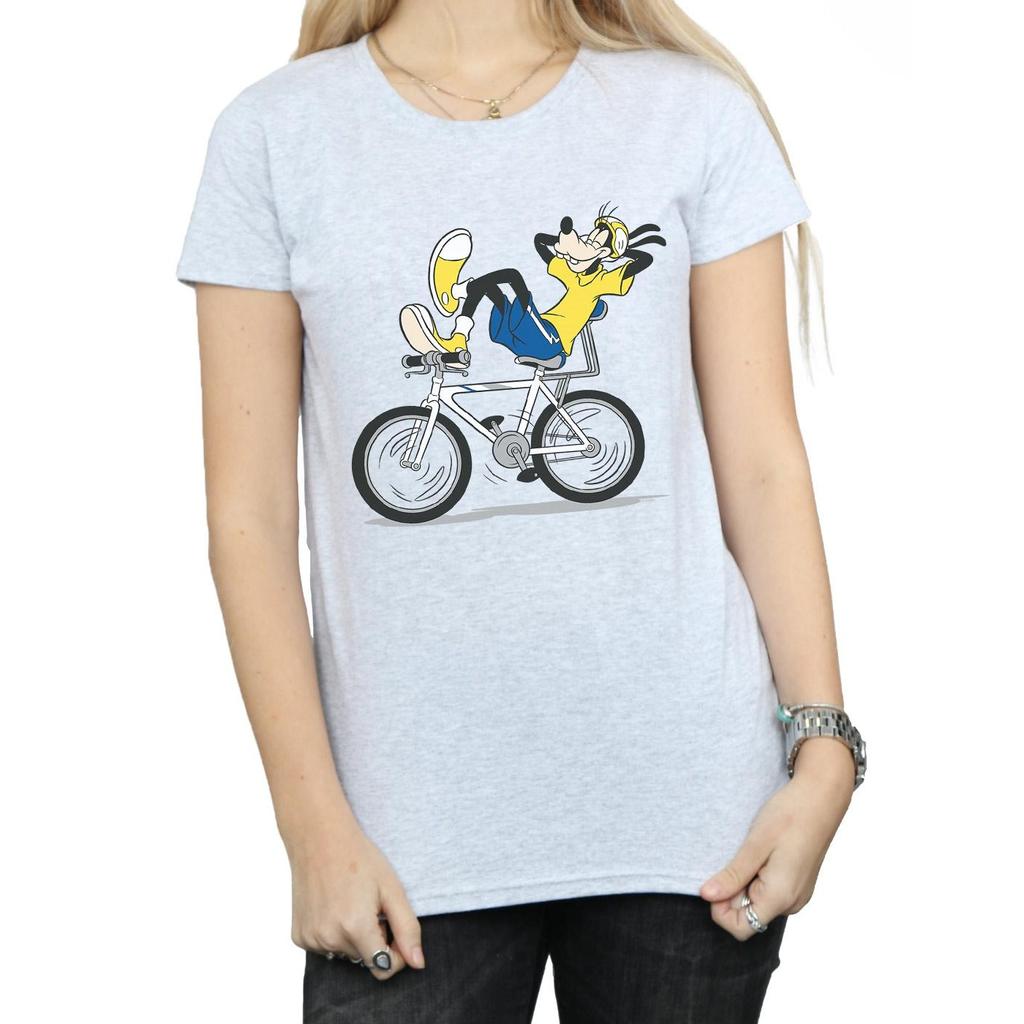 Disney Womens/Ladies Goofy Tour De Goofy Cotton T-Shirt