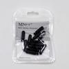 MNFT 30PCS Plastic Rattles Insert Tube for Soft Lure Worm Jig Fishing Lure Fly Tie Tying Fishing Sound Bar Clear and Black Color