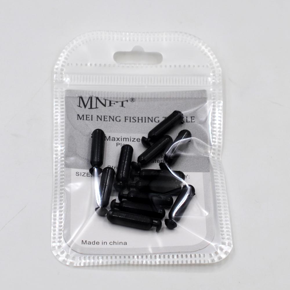 MNFT 30PCS Plastic Rattles Insert Tube for Soft Lure Worm Jig Fishing Lure Fly Tie Tying Fishing Sound Bar Clear and Black Color