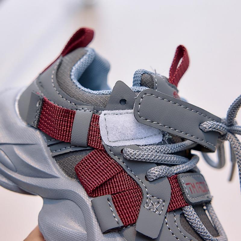 Girls' Shoes & Sneakers, Autumn New Arrivals Boys' Leather Casual Chunky Dad Shoes, Students' Soft-Sole Running Shoes for Older Kids.