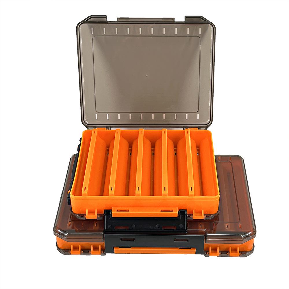 Doppelseitige Angelbox für Kunstköder: Minnow, VIB, Spinner, Hart- & Weichköder