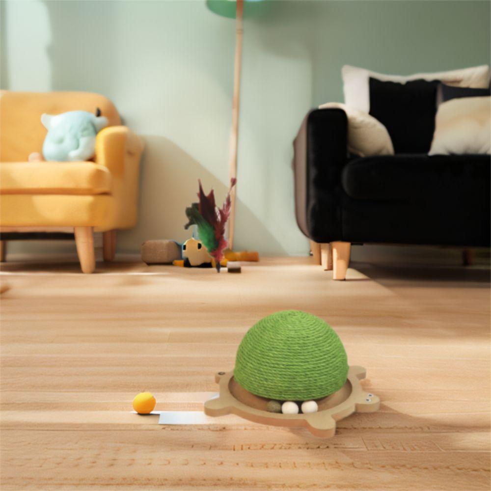 Verschleißfestes Schildkrötenform Kratzbrett Krallenschleifen Katze Krallenschleifkugeln Langeweile lindern