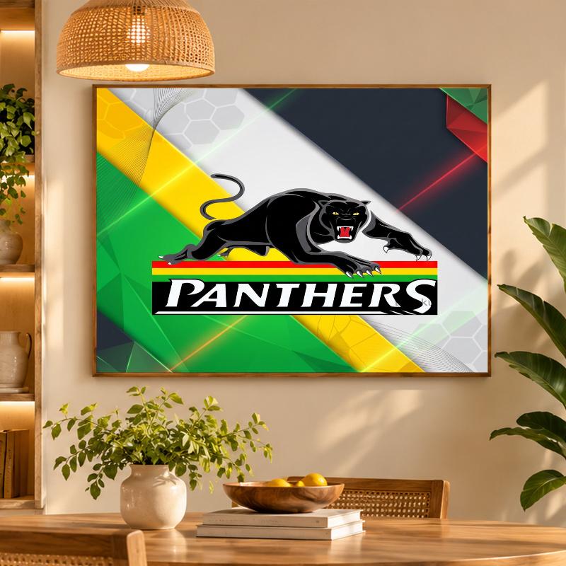 5D Diamond Painting Penrith Panthers DIY Full Drill Diamond Art Kit Home Decoration
