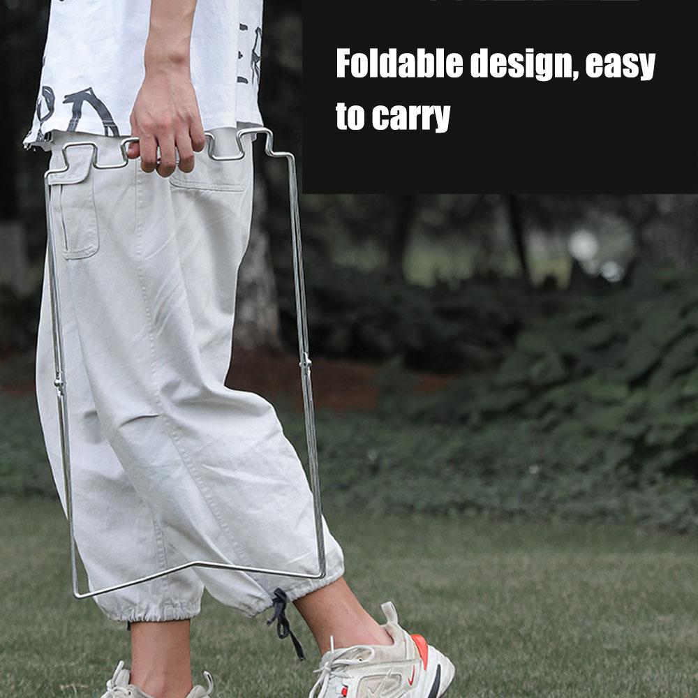 Trash Rack Outdoor Folding Garbage Bag Holder Trash Bag Frame for Kitchen Camping Picnic Barbecue