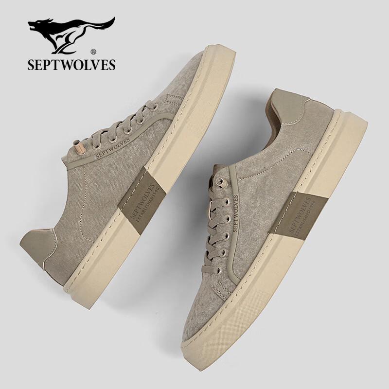Septwolves Men s 2026 Summer Lightweight Breathable Canvas Shoes 40
