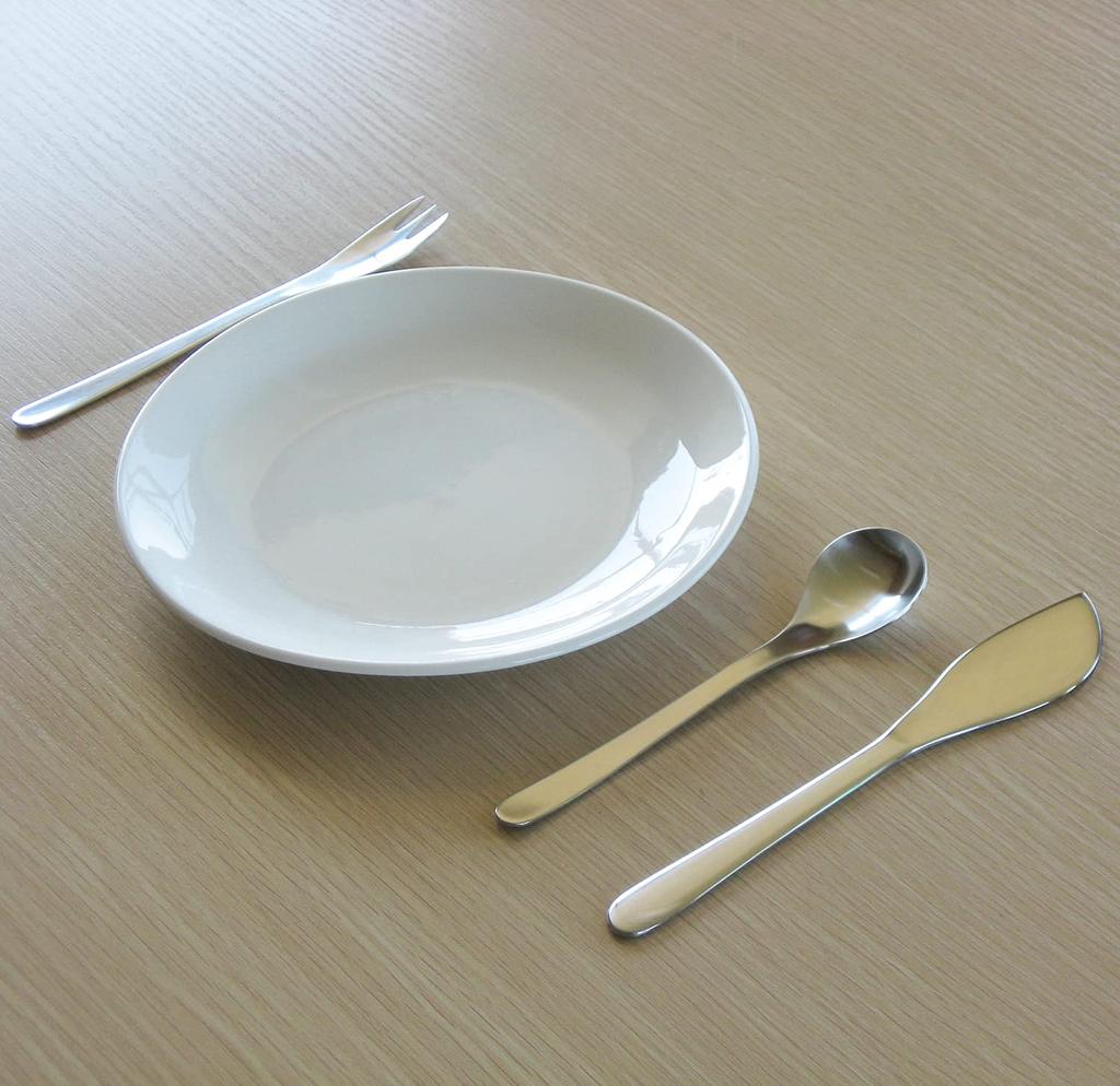 Sori Yanagi Fruit Cutlery Set and Butter Made in Japan #1250 (3-Piece Set Spoon, Fork, Knife)