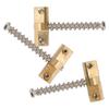 3 Stk Gitar Bridge-saler Messing Innfelt strengstøtte Erstatning for Stringed