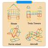 Constructor Straw Toys Building Toys Straws And Connectors Building Sets Vibrant Multi-Colored Motor Skills Engineering Educational Toy