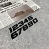 1SET Number 1234567890 Motorcycle Stickers Waterproof  Motorbike Fuel Tank Electric Scooter Vinyl Decals Durable Laptop Decors
