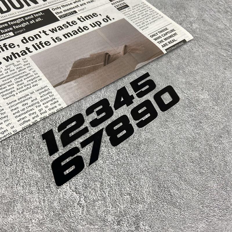 1SET Number 1234567890 Motorcycle Stickers Waterproof Motorbike Fuel Tank Electric Scooter Vinyl Decals Durable Laptop Decors