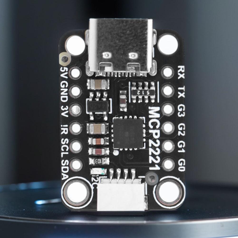 MCP2221A General Purpose USB To GPIO ADC I2C MCP2221A Breakout USB To GPIO Module Board for Stemma QT/Qwiic