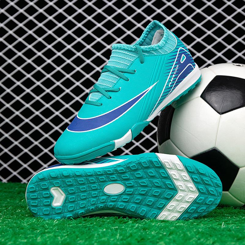 Thorn 15 children's high-top football shoes men's artificial turf long nails broken nails training shoes