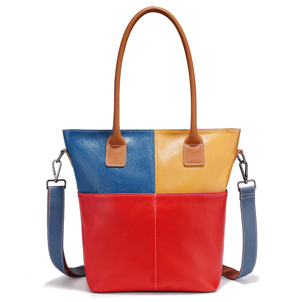 

Zency Fashion Women Handbag Genuine Leather Ladies Shoulder Big Tote