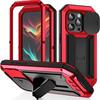 Heavy Duty Armor Rugged Metal Case for IPhone 17e 16e 16 15 Plus 14 13 Pro Max Military Shockproof Cover Screen Camera Protect