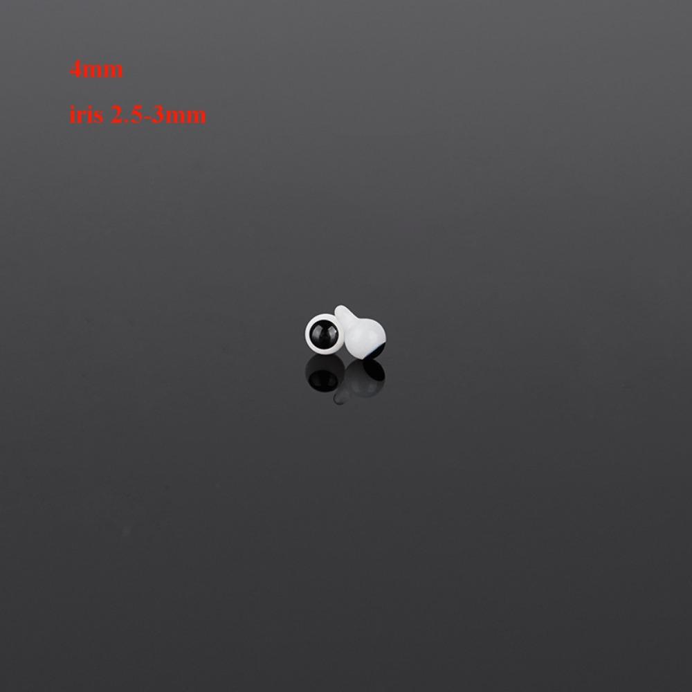 4mm 6mm 8mm 10mm Glass Eyes Eyeball Handle Style Black DIY Doll Making Crafts Accessories Safety Animal Toys