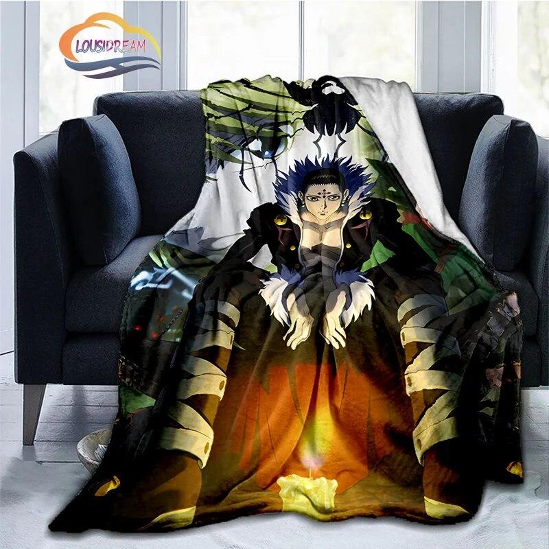 Trendy Japanese Anime Hunter x  Flannel Blanket3D Printed Coverlet Travel Camping for Adults and children Cashmere blanket