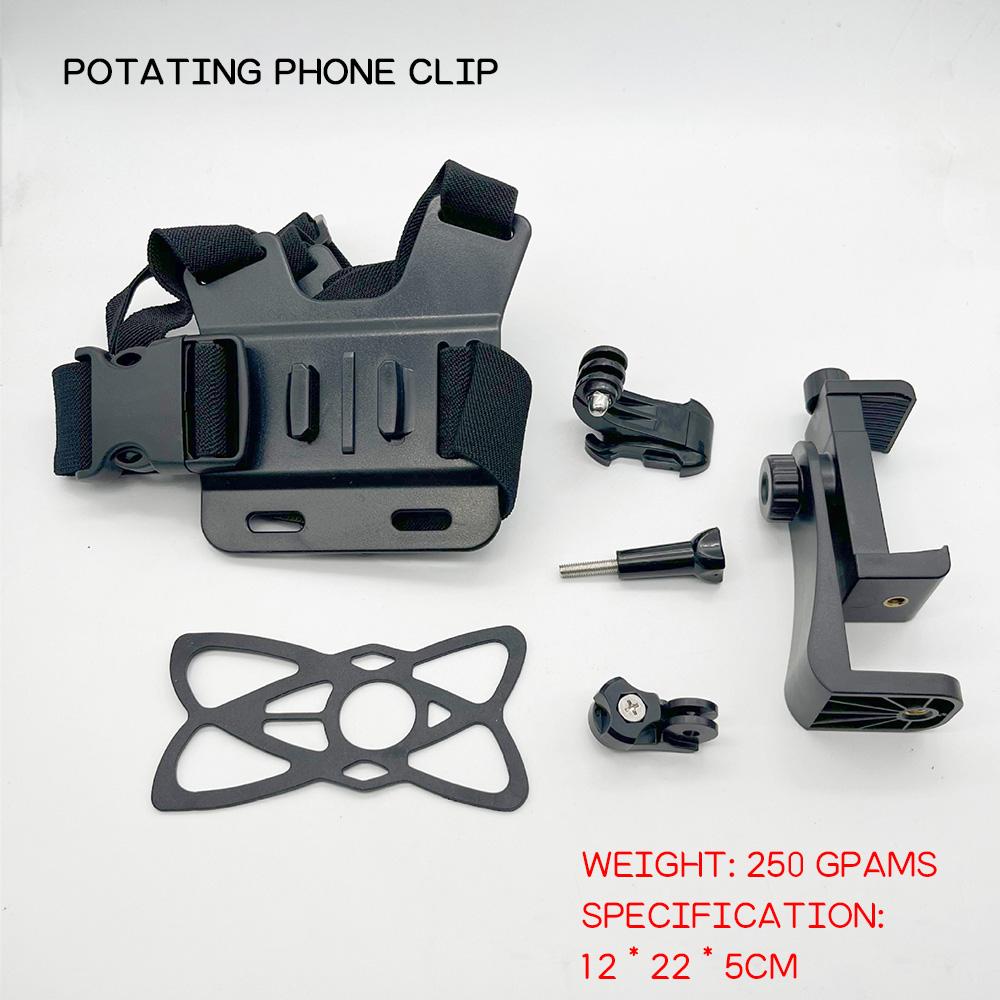 Phone Chest Mount Strap Belt Harness 360° Rotation Phone Clip Holder For iPhone 17 18 Pro Max 16 15 Smartphone Gopro Hero 10 9 8 6