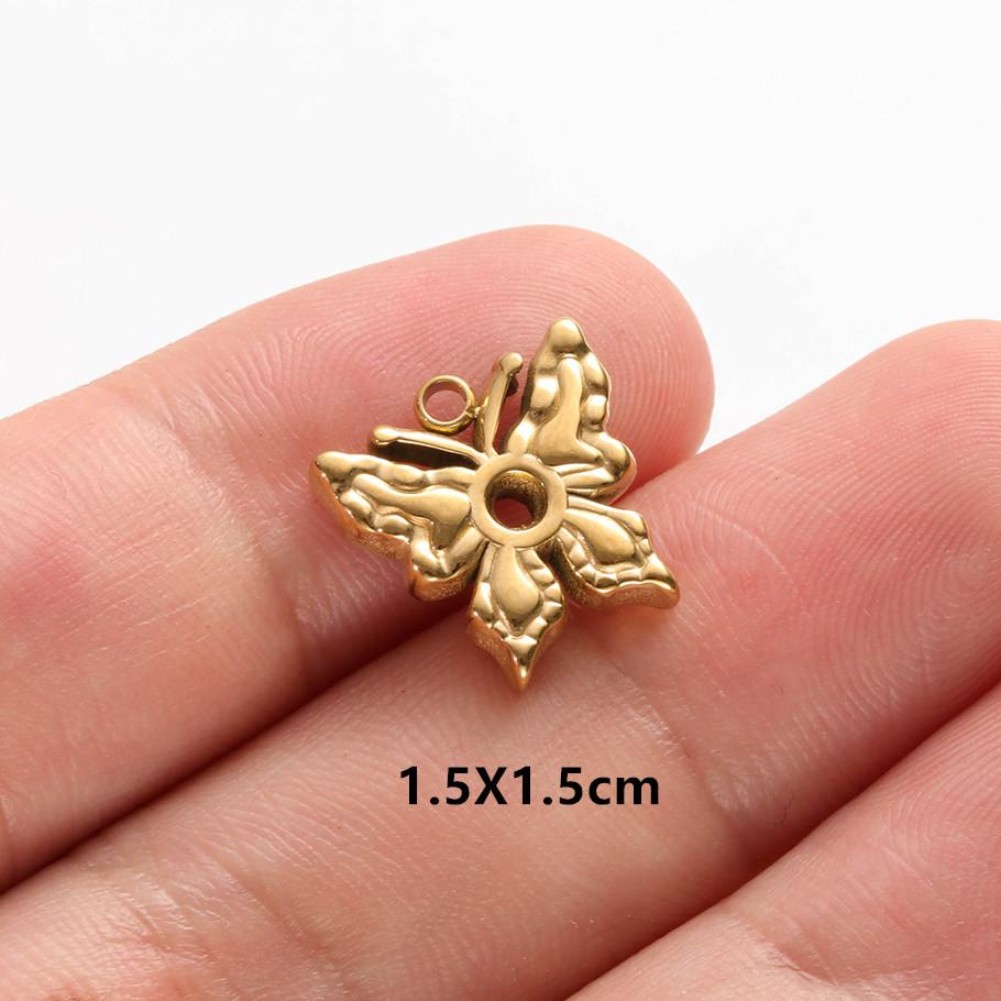 6pcs Fashion Animal Pendant Sea Turtle Tail Horse Stainless Steel Lobster Bird Charms for Jewelry Making Bulk Handmade Keychain